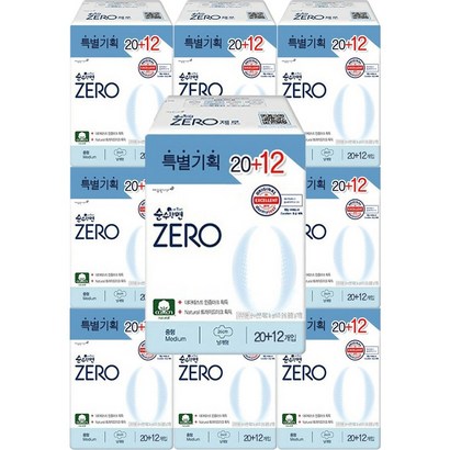 [신속배송] 순수한면 ZERO 중형 2 날개형생리대