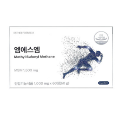 [ 뼈 영양제 ] 에스더포뮬러 엠에스엠 60정 무릅 무릎 관절 연골 손목 발목 뼈 건강 S 유당 해조 혼합분말 40 50 대 성인 남성 여성 식약처 인증
