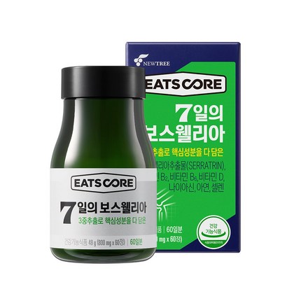 [공식판매처] 이츠코어 7일의 보스웰리아 관절 연골 빠른효과 7일 통증 개선 식약처 인정 건강 기능 식품