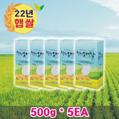철원오대쌀 진공포장5개 리뷰후기