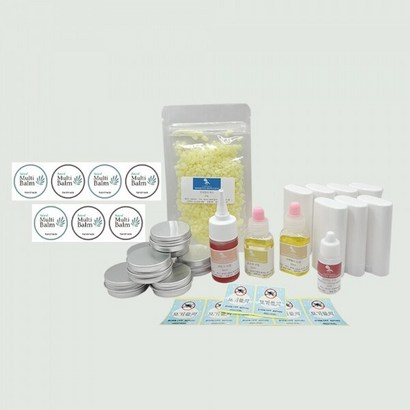 [캔들이케아]천연 모물리 물리밤 7개 만들기 DIY 세트, 1세트, 알루미늄용기+스티커