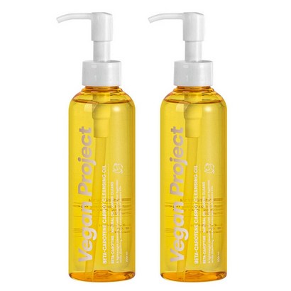 비건프로젝트 베타카로틴 당근 클렌징 오일 200ml 2개입, 2개