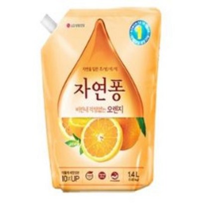 자연퐁 비린내 걱정없는 오렌지 리필형 주방세제