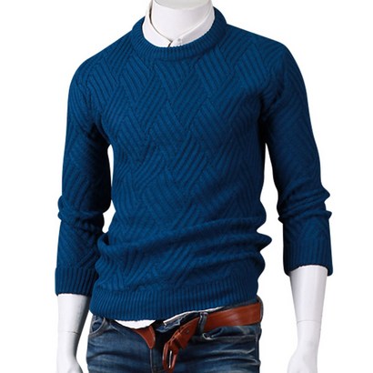 스댕클럽 남성용 꽈배기 스웨터 티셔츠 니트 라운드 YW7024