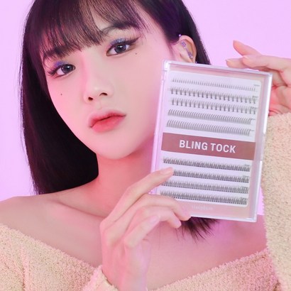 [대용량]블링톡믹스 가닥속눈썹 cs 인조 아이돌 부분 언더 붙이기