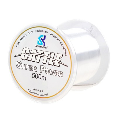 999피싱 전천후 세미플로팅 원줄 일본원사 500m 바다 민물 원투 낚시줄, 투명, 1개