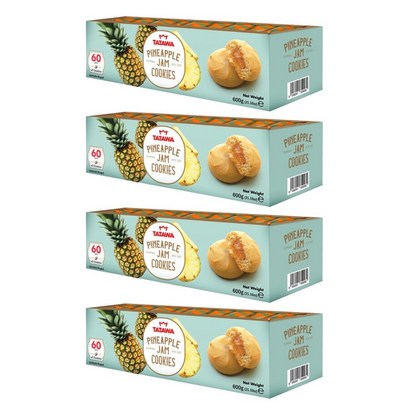 타타와 파인애플맛 쿠키 60p, 600g, 4개
