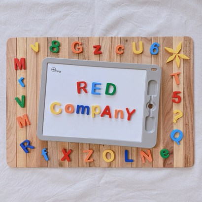 빨강잡화점 유아 자석 붙이는 미니 화이트보드 마그넷 칠판 알파벳 숫자 대문자 소문자 보드마커