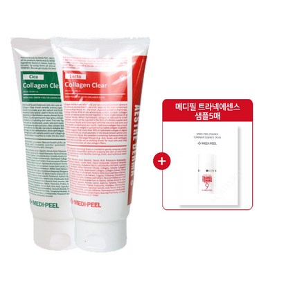 [정품] 손담비 클렌징폼 메디필 레드락토 콜라겐 클리어그린 시카 콜라겐 클리어 메디필 샘플5매 예민 민감피부 피부진정 여드름 지성피부 모공 대용량 딥 폼클렌징
