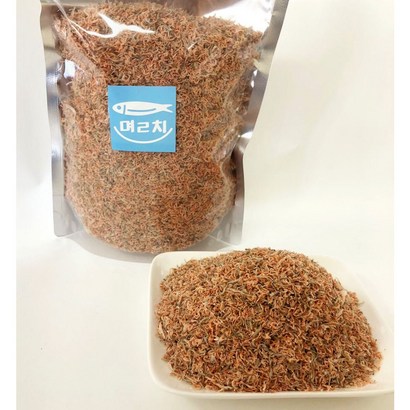 [며르치] 남해안 밥새우 아기 이유식 반찬용 밥멸치새우 혼합  1 리뷰후기