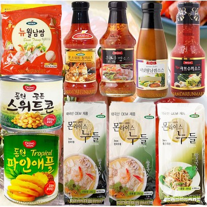 [남다른푸드] 하이몬 월남쌈재료 스위트칠리소스  피넛월남쌈소스  칠리 샤브수끼소스  라이스누들    뉴월남쌈 리뷰후기