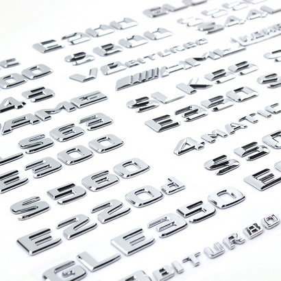 벤츠 레터링 엠블럼 E220d E300 E350 E400 E43 E63 S500 S560 S600 S63 S65 A45 A63 A