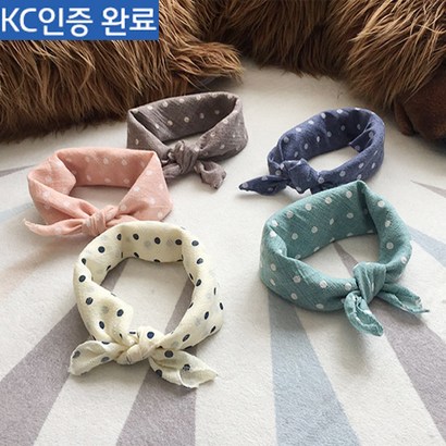 [5장1세트]어린이집선물 유아 아동스카프 쁘띠스카프 멀티스카프