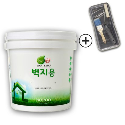 노루페인트 순앤수 수성페인트 벽지용  계란광 간단세트