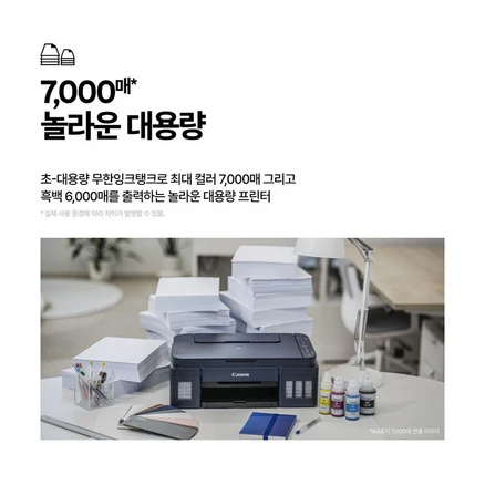 캐논 무한 컬러 무선 잉크젯 복합기 G3910, G3910(네이비)