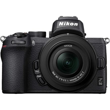 니콘 Z50 + Z DX 16-50mm 미러리스 카메라 키트 209포인트 하이브리드 AF 고속 이미지 처리 4K UHD 영화 고해상도 LCD 모니터 VOA0550K001, Z50 + 16-50 KIT 해외직구 _Single