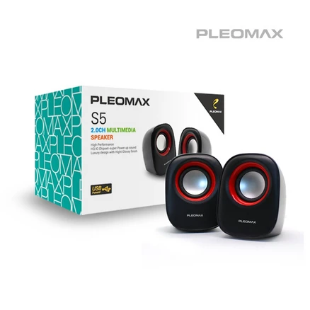 PLEOMAX S5 2채널 USB 스피커, S5 스피커