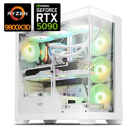 RTX5090 AMD9800X3D 조립PC 게이밍 최고급 사양 BEST, Free DOS, 2TB, 32GB, 화이트