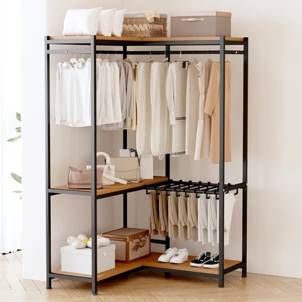 투에스리빙 모던 드레스룸 시스템 행거 옷장, 블랙