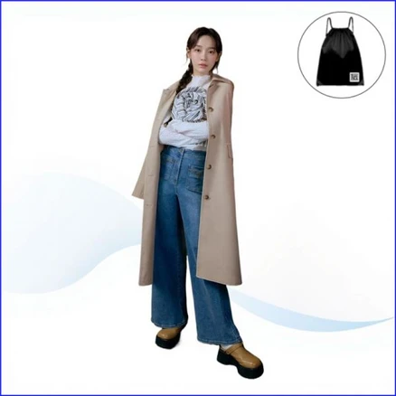 [정품보장] 잇미샤 코트 [ S/S] 싱글버튼 라인배색 트렌치코트 ITO3WBY710 봄 트랜치 환절기 벚꽃+레어픽 다용도 가방
