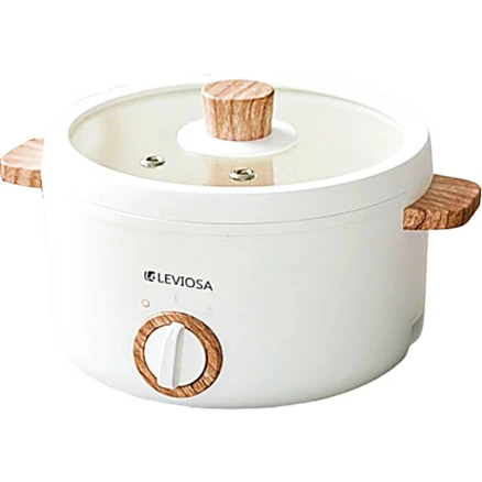 할인!!!무료AS[레비오사] 세라믹 멀티쿠커2.5L LE-W2525 세라믹 코팅 실용적인 2.5L 대용량