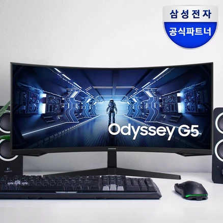삼성전자 86.4cm QHD 오디세이 G5 게이밍 모니터, C34G55T