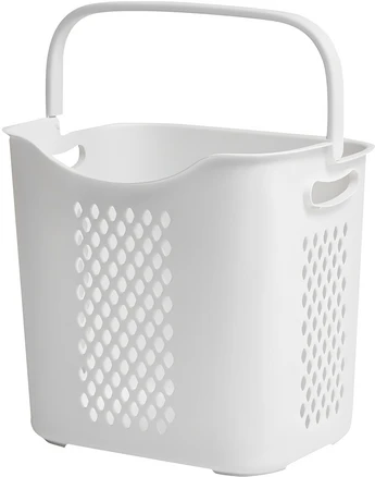손잡이가 편리한 빨래바구니, 아이보리