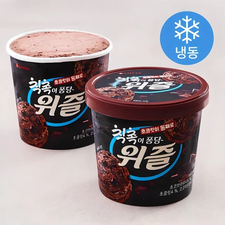 롯데웰푸드 위즐 칙촉 아이스크림 (냉동), 660ml, 1개입, 2개