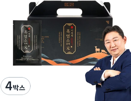 래오이경제 흑염소진액 원 30p, 2.1L, 4박스