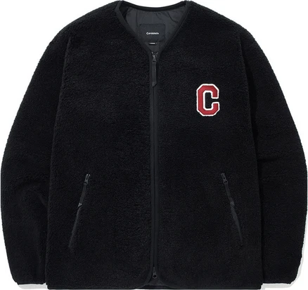 커버낫 남녀공용 C 로고 카라리스 쉐르파 자켓 CO2403JK21