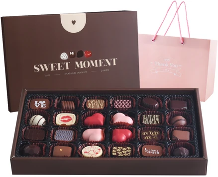 상상앤드 스윗러브 24구 수제초콜릿 + 쇼핑백 랜덤 발송, 240g, 1세트