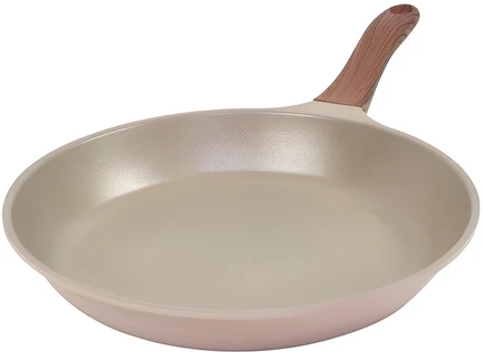 키친아트 본 우드 파스텔핑크 다이아 후라이팬, 28cm, 1개