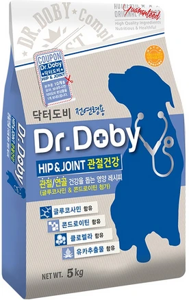 인터펫코리아 강아지 닥터도비 기능성 사료, 뼈/관절강화, 5kg, 1개