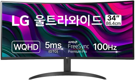 LG전자 WQHD 울트라와이드 모니터 방문설치, 86.4cm, 34WR50QK