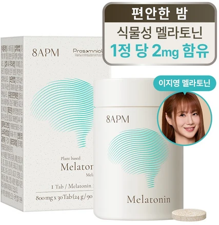 8APM 식물성 멜라토닌 함유 멜라피스 이지영 멜라토닌, 1개, 30정
