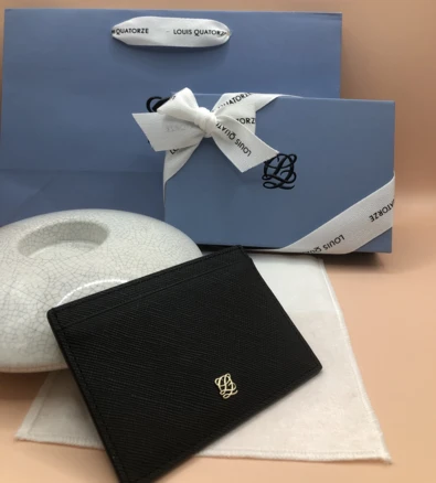 루이까또즈 남여공용 블랙 카드지갑 [정품인증/고급선물포장]