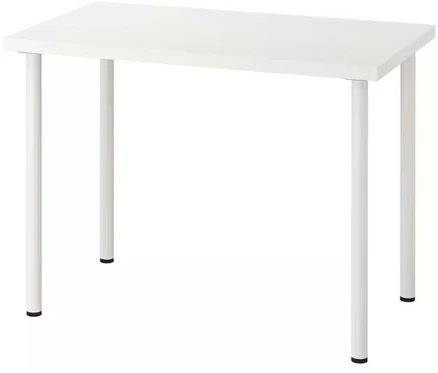 [withIKEA]이케아 테이블 LINNMON+ADILS 린몬+아딜스 화이트 100x60 cm, 이케아 홈퍼니싱 핸드북 파일 제공