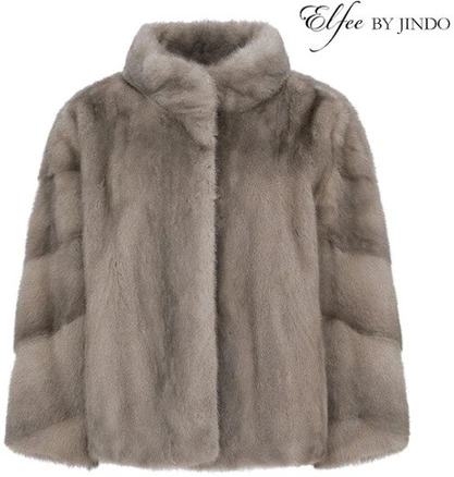 진도끌레베 최초가 2390000원 진도 Elfee 쉐브론 소매 밍크 휘메일 자켓(K7W3EJ34_)