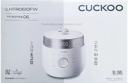 쿠쿠 2기압 트윈프레셔 마스터셰프 6인용 압력밥솥 CRP-LHTR0610FW, CRP-LHTR0610FW(화이트), 화이트
