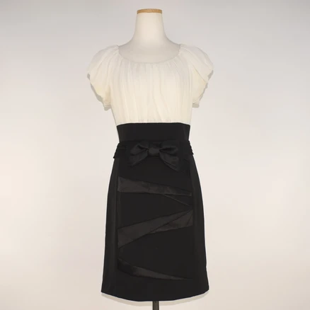 빈티지컴퍼니 3273.케네스레이디 주름 리본허리띠 원피스/정품/여성