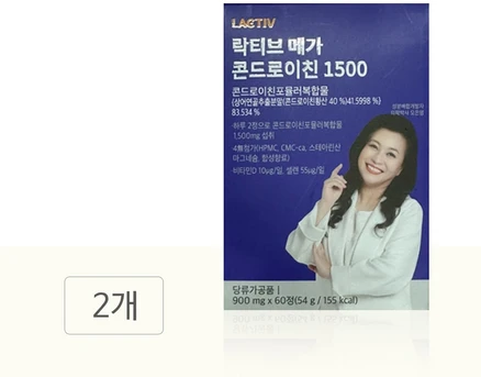 락티브 메가 콘드로이친 1500 GT, 60정, 2개