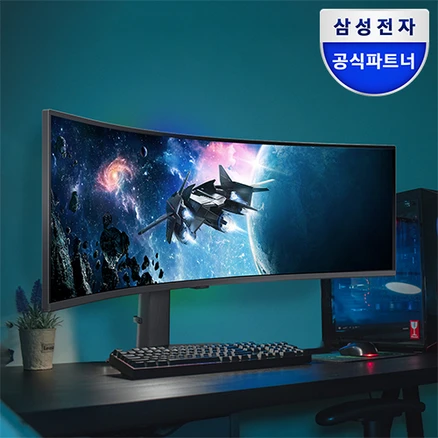 삼성전자 오디세이 G9 S49CG954 49인치 커브드 게이밍모니터 32:9 울트라와이드 240Hz LS49CG954EKXKR, 123cm