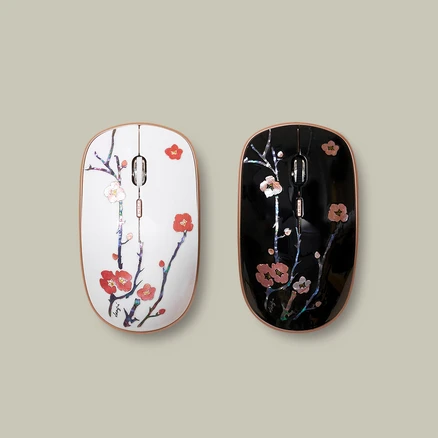 장이 자개 매화 무선 마우스 (JI-WM3000), 일반포장(무료), black