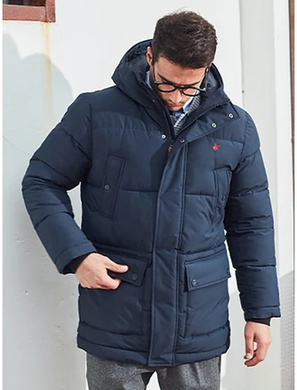 비버리힐스폴로클럽 남성 클래식 하프 패딩 JP853