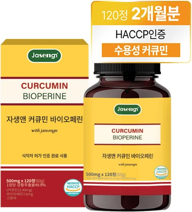 자생 커큐민 앤 바이오페린, 120정, 1개