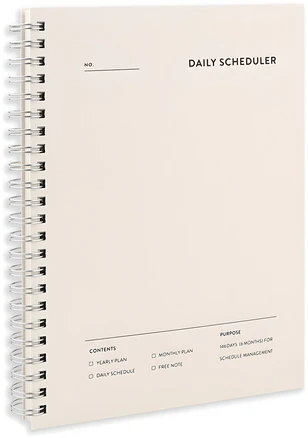 대시앤도트 데일리 스케줄러 다이어리 ver 7, 01 네추럴 크림, 1개