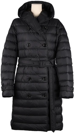 버버리 위틀리 벨티드 후드 다운 롱패딩 블랙 80911081