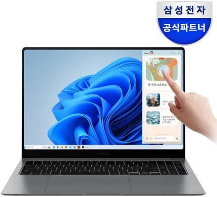 삼성전자 갤럭시북5 프로 NT960XHA-K51A 인텔 울트라5 16인치 고해상도 AI 코파일럿+ 윈도우11 터치 스크린 직장인 대학생 노트북, WIN11 Home, 16GB, 512GB, 그레이