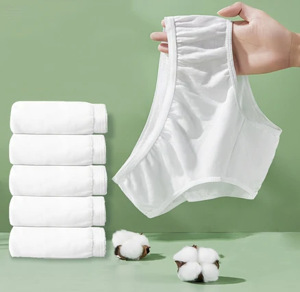 므뮤 여성용 순면 일회용 팬티 5p