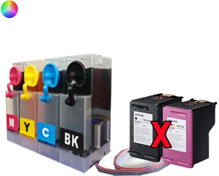 삼성복합기 SL-J1660 SL-J1680 사용 DIY무한잉크공급기 INK-M180 C180 M185 C185 초대용량 잉크, 1세트, 혼합
